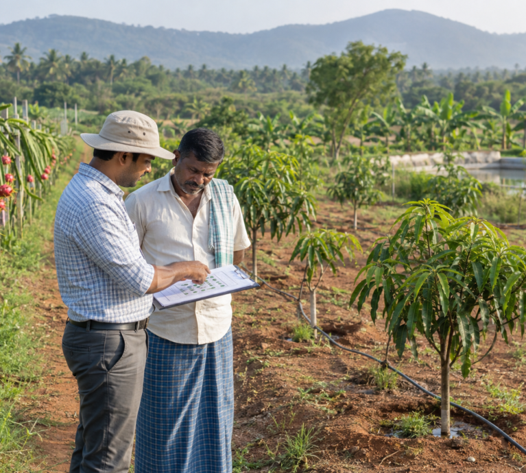 Exotic fruit farm consultation and plantation planning in Karnataka